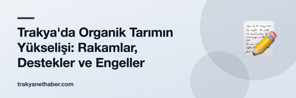 Trakya'da Organik Tarımın Yükselişi: Rakamlar, Destekler ve Engeller